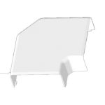 Кут прямий для ЕКD 100х40, Серія EKD, ПВХ, KOPOS