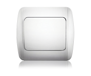 Вимикач одноклавішний, білий, Erste 9201-01,W