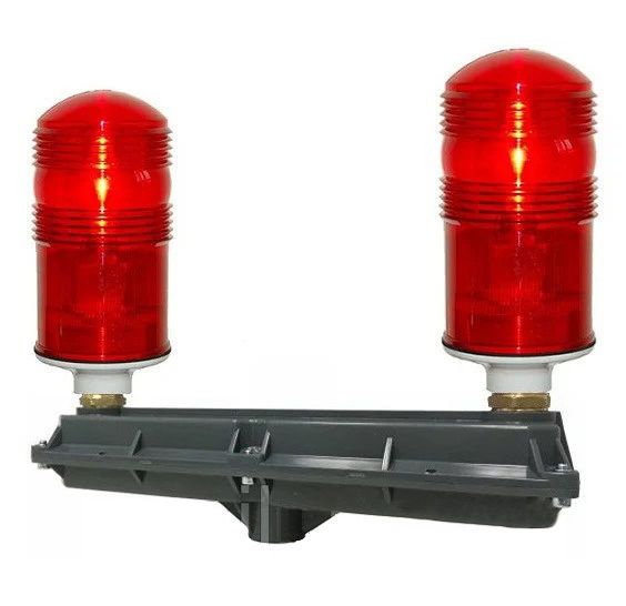 Загороджувальний вогонь малої інтенсивності «2*ZOM-48LED» >32 cd, ICAO type B