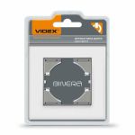 Рамка біле скло одинарна горизонтальна BINERA, Videx