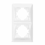 Рамка біла на 2 місця вертикальна BINERA, Videx