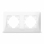 Рамка біла на 2 місця горизонтальна BINERA, Videx