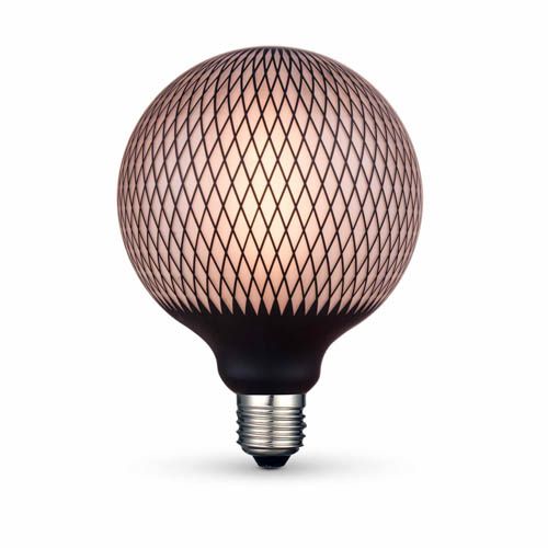 Лампа світлодіодна Filament VL-DG125BP 6Вт E27 1800К Black Magician net, Videx