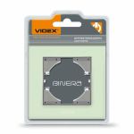 Рамка зелене скло одинарна горизонтальна BINERA, Videx