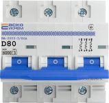 Автоматичний вимикач АсКо ВА-2003 80А 3P D 6кА (A0010030003)