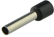 Наконечники трубчаті  НТ 6,0-12 чорні (100 шт.), АсКо