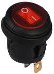 KCD1-5-101NW R/B 220V Перемикач 1 клав.круглий вологозах. червоний з підсвічуванням, АСКО-УКРЕМ