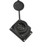 Розетка каучукова РК 2Р+PE зовнішньої установки 16А, АСКО-УКРЕМ