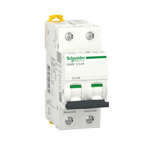 Автоматичний вимикач Schneider Electric iC60N 0.5А 2P C 6кА (A9F74270)