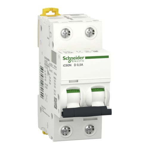 Автоматичний вимикач Schneider Electric iC60N 2P 0,5A D