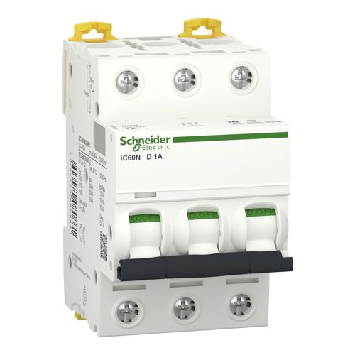 Автоматичний вимикач Schneider Electric iC60N 3P 1A D