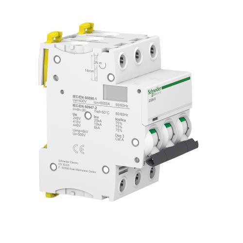 Автоматичний вимикач Schneider Electric iC60N 16А 3P B 6кА (A9F78316)