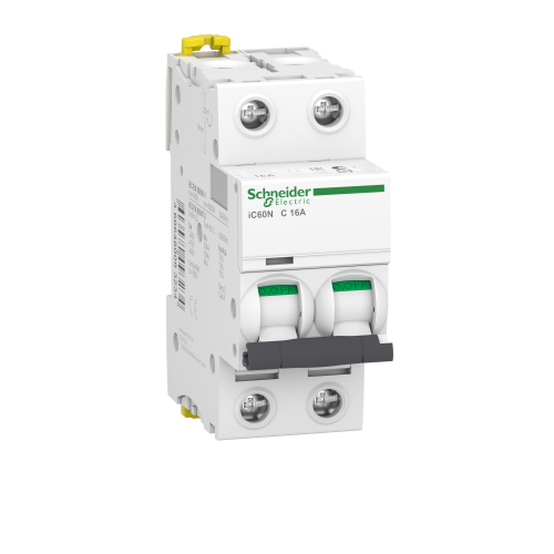 Автоматичний вимикач Schneider Electric iC60N 16А 2P C 6кА (A9F79216)