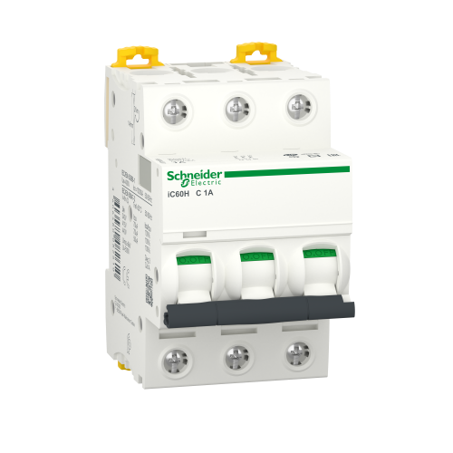 Автоматичний вимикач Schneider Electric iC60H 1А 3P C 10кА (A9F84301)