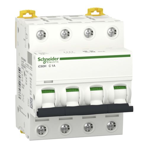 Автоматичний вимикач Schneider Electric iC60H 4P 1A C