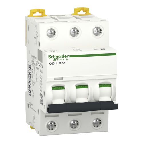 Автоматичний вимикач Schneider Electric iC60H 3P 1A D