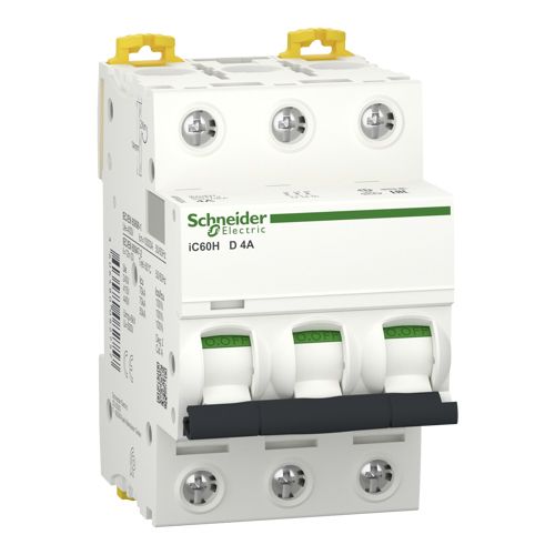 Автоматичний вимикач Schneider Electric iC60H 3P 4A D