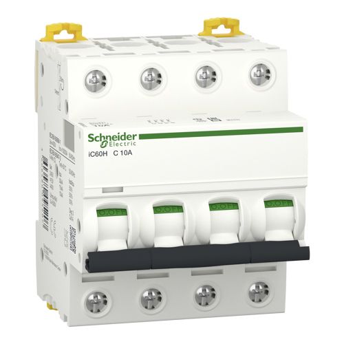 Автоматичний вимикач Schneider Electric iC60H 4P 10A C