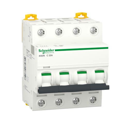Автоматичний вимикач Schneider Electric iK60 20А 4P C 6кА (A9K24420)