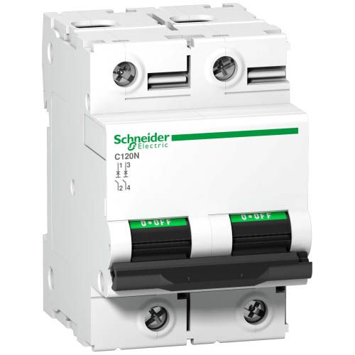Автоматичний вимикач Schneider Electric C120N 63А 2P C 10кА (A9N18360)