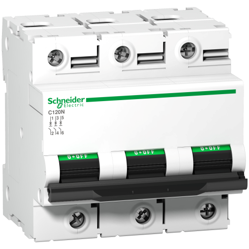Автоматичний вимикач Schneider Electric C120N 63А 3P C 10кА (A9N18364)