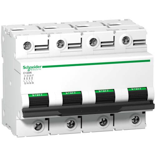 Автоматичний вимикач Schneider Electric C120N 80А 4P C 10кА (A9N18372)