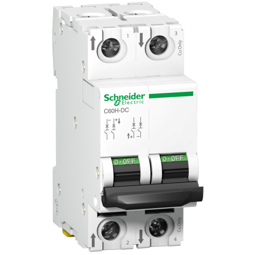 Автоматичний вимикач Schneider Electric C60H-DC 1А 2P C  (A9N61521)