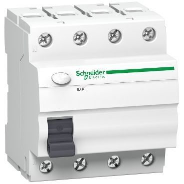 Пристрій захисного відключення (ПЗВ), Acti9 ID K, 4P, 63A, тип A, 30мА, Schneider Electric