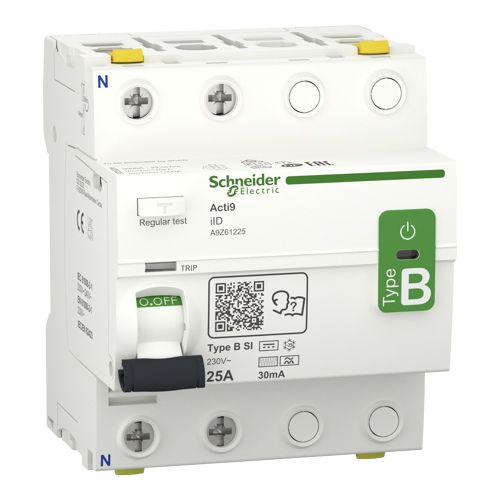 Диференційний вимикач (ПЗВ) iID 2P 25A 30mA B-SI, Schneider Electric