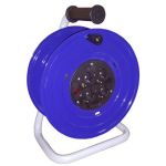 Котушка переносна, 25м з розетками 4 шт 16А, IP44 металева, Bemis