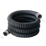 Металорукав Р3-Ц-П-32 Standard, в ПВХ-оболонці, Дн32мм, з протяжкою, чорний, БДК