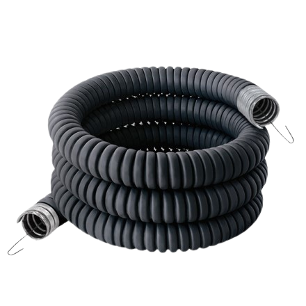 Металорукав Р3-Ц-П-32 Standard, в ПВХ-оболонці, Дн32мм, з протяжкою, чорний, БДК