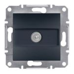 Розетка TV "Asfora", кінцева 1 dB, антрацит, Schneider Electric