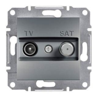 Розетка TV-SAT "Asfora" кінцева 1 dB, сталь, Schneider Electric