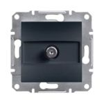 Розетка "Asfora" SAT кінцева 1 dB, антрацит, Schneider Electric