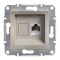 Розетка комп’ютерна "Asfora" RJ45, бронза, кат. 6, UTP, Schneider Electric