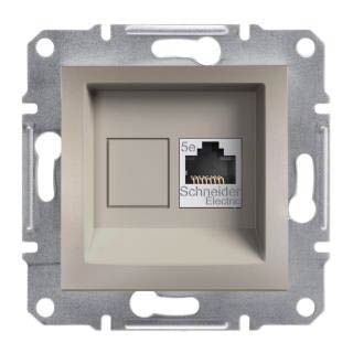 Розетка комп’ютерна "Asfora" RJ45, бронза, кат. 6, UTP, Schneider Electric
