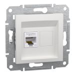 Розетка Asfora RJ45 UTP категорія 5E біла безрамкова, Schneider Electric