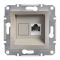 Розетка комп’ютерна "Asfora" RJ45, бронза, кат. 6, UTP, Schneider Electric