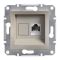 Розетка комп’ютерна "Asfora" RJ45, бронза, кат. 6, UTP, Schneider Electric