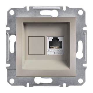 Розетка комп’ютерна "Asfora" RJ45, бронза, кат. 6, UTP, Schneider Electric