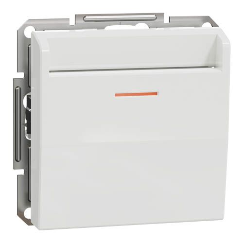 Вимикач картковий, механічний, білий, Asfora, без рамки, Schneider Electric