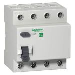 Диференційний вимикач (ПЗВ) EZ9, 4Р 63А 30мА тип АС, Schneider Electric
