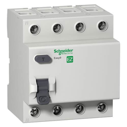 Диференційний вимикач (ПЗВ) EZ9, 4Р 63А 300мА тип АС, Schneider Electric