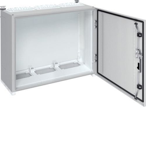 Щит UNIVERS IP55/II 650x800x275, сірий, 3 секції , Hager