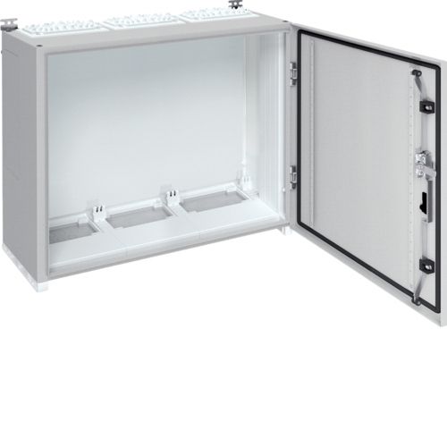 Щит UNIVERS IP55/II 800x800x275, сірий, 3 секції , Hager