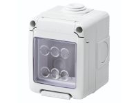 Герметичний корпус горизонтальний  27 COMBI 2М IP55 сірий GEWISS