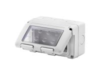 Герметичний корпус горизонтальний  27 COMBI 4М (4х1) IP55 сірий GEWISS