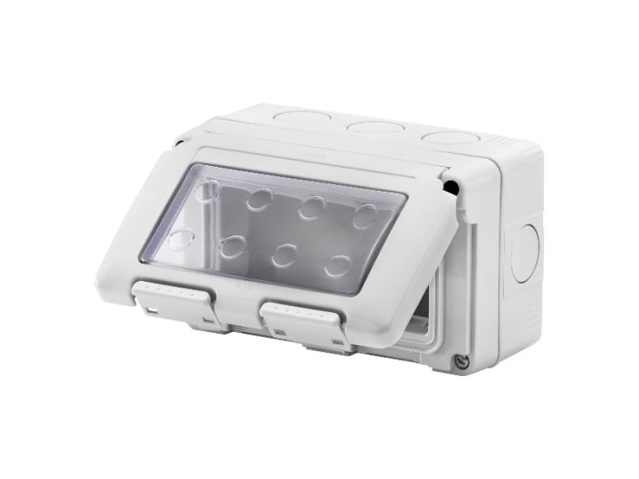 Герметичний корпус горизонтальний  27 COMBI 4М (4х1) IP55 сірий GEWISS
