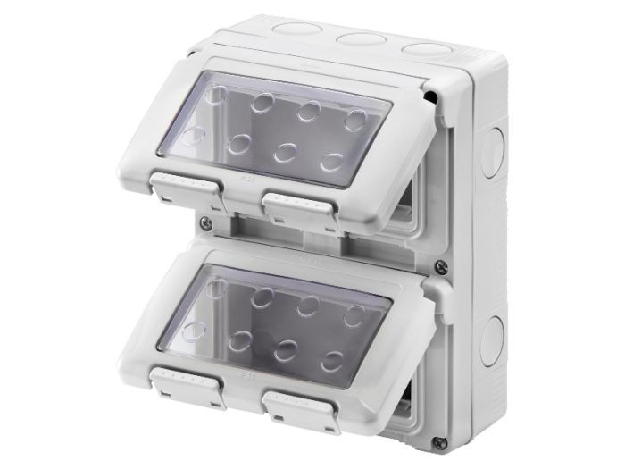 Герметичний корпус вертикальний 27 COMBI 8М(2х4) IP55 сірий GEWISS
